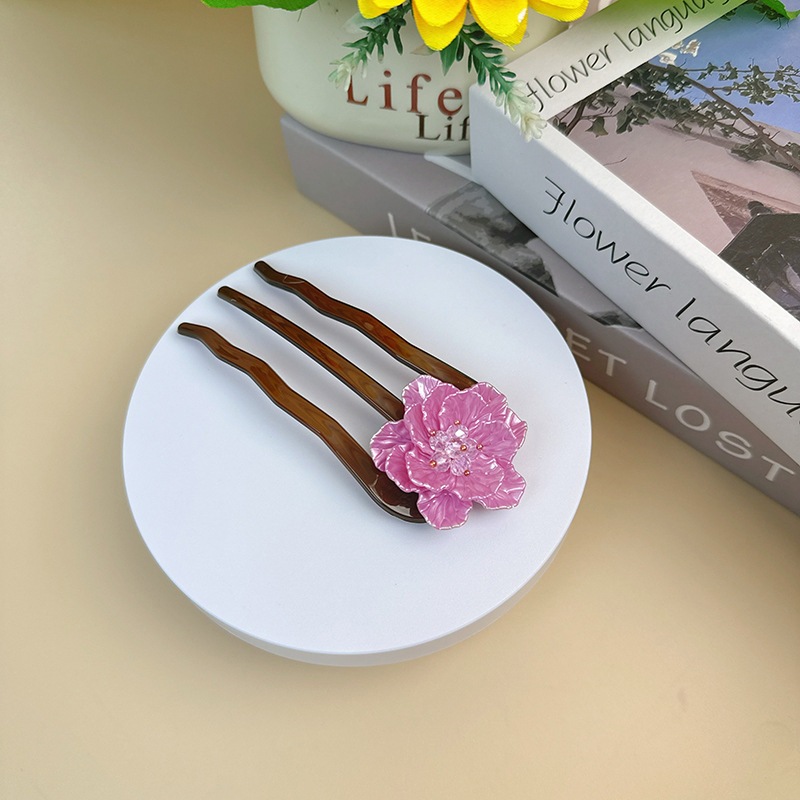 Mới! Kẹp tóc hình chữ U sóng ba gót chống trơn trượt, phù hợp cho cuộn tóc và đội mũ
