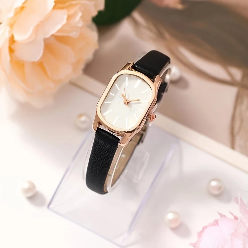 Đồng hồ đeo tay nữ cổ điển đơn giản hợp thời trang mới Đồng hồ đeo tay thạch anh