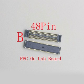 1-10 Chiếc Usb Màn Hình Lcd FPC Kết Nối Cắm Cho Samsung A12 A125 A04S A047F A02 A022 A23 A235 A13 A135F A136 A236 48 78 Pin Galaxy Sạc Flex Jack Liên Hệ