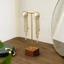 Kim Loại Trang Sức Đứng Nhẫn Tổ Chức T Đứng Bông Tai Treo Đế Gỗ Chắc Chắn Hiển Thị Giá Đỡ