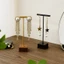 Kim Loại Trang Sức Đứng Nhẫn Tổ Chức T Đứng Bông Tai Treo Đế Gỗ Chắc Chắn Hiển Thị Giá Đỡ