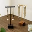 Kim Loại Trang Sức Đứng Nhẫn Tổ Chức T Đứng Bông Tai Treo Đế Gỗ Chắc Chắn Hiển Thị Giá Đỡ