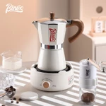 BINCOO Bộ máy pha cà phê gia đình Moka có máy xay cà phê thủ công Bộ cà phê Ý 3Cups / 6Cups — ảnh 3