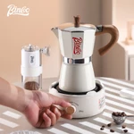 BINCOO Bộ máy pha cà phê gia đình Moka có máy xay cà phê thủ công Bộ cà phê Ý 3Cups / 6Cups — ảnh 7