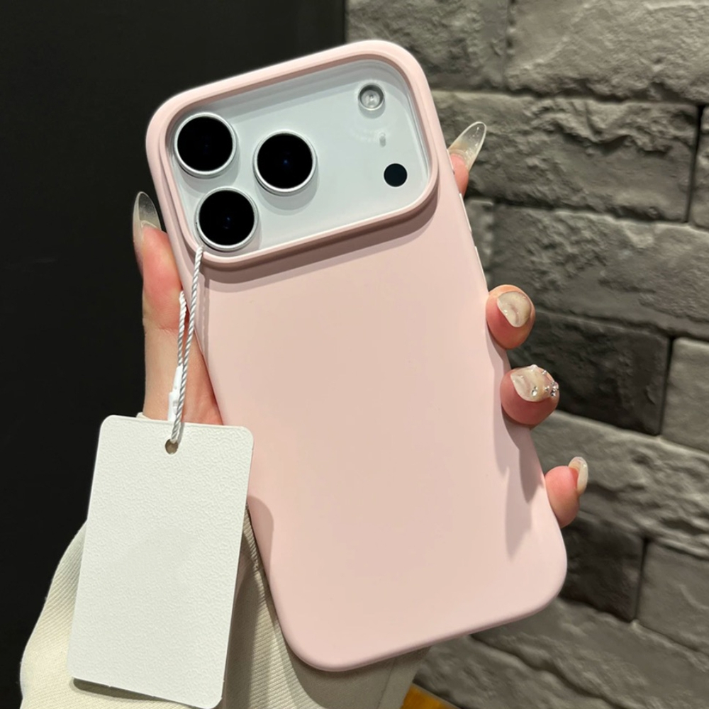 Ốp điện thoại silicon lỏng màu xanh da trời đơn giản cho iPhone 17ProMax16Plus 15 14 13 12 11 Pro Max Bảo hiểm toàn diện Vỏ mềm bảo vệ chống sốc
