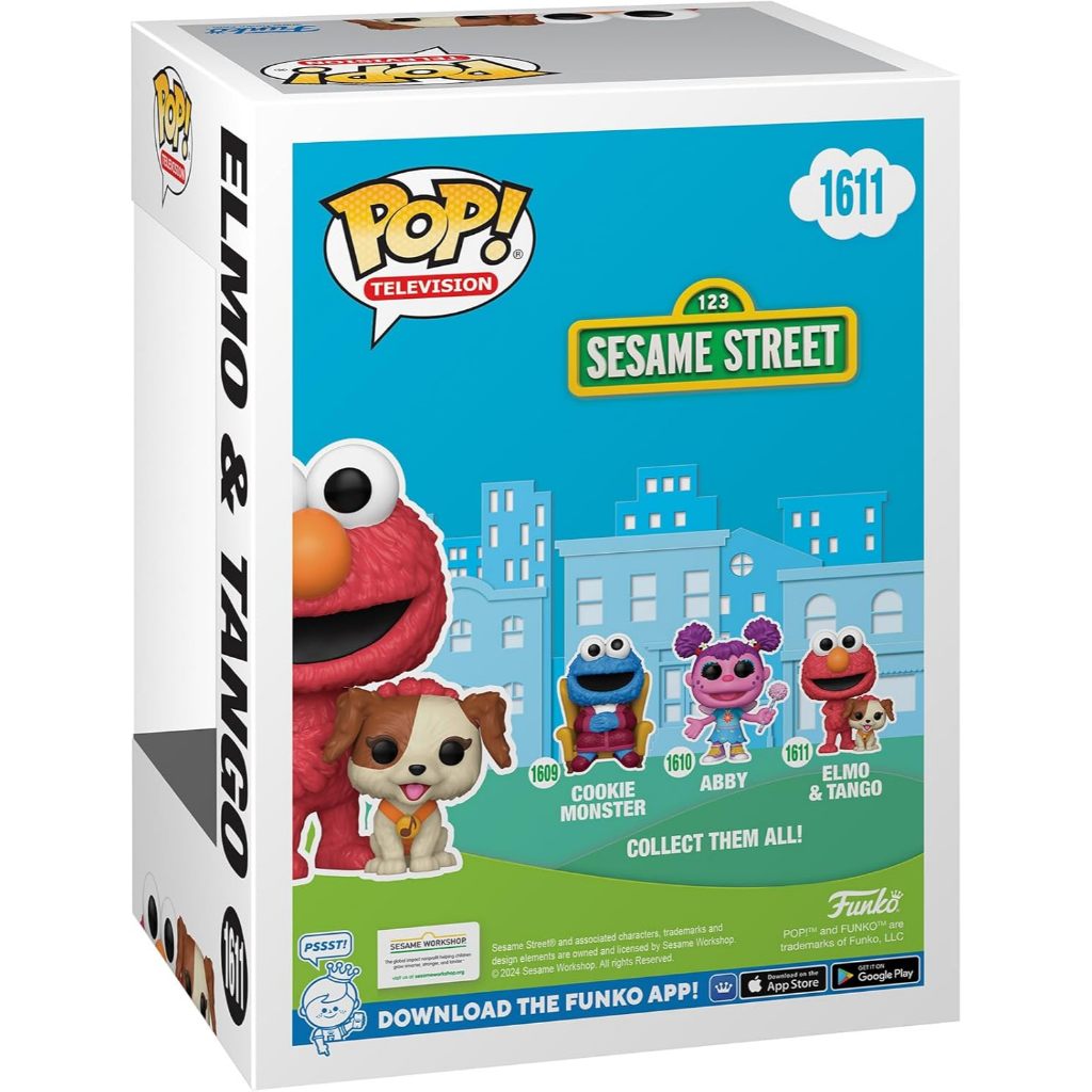 Funko POP TV: Sesame Street - Elmo & Tango - Hình mô hình nhân vật Vinyl sưu tập dành cho người sưu tập và màn hình