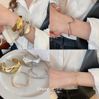 Vòng tay mở không đều phong cách châu Âu, thời trang và đa năng