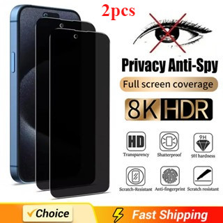 2 Chiếc Kính Cường Lực Chống Gián Điệp Cho iPhone 16 15 14 13 12 11Pro Max Full Cover Bảo Vệ Màn Hình Riêng Tư Cho iPhone 13 14 15 Kính