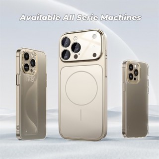 Ốp Lưng iPhone 13 14 15 16 Pro Max Nâng Cấp Thành 17 Pro Max - Kính Cứng Lưng Mờ Chống Sốc Nam Châm Bảo Vệ