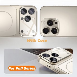 Ốp Lưng iPhone 13 14 15 16 Pro Max Nâng Cấp Thành 17 Pro Max - Kính Cứng Lưng Mờ Chống Sốc Nam Châm Bảo Vệ