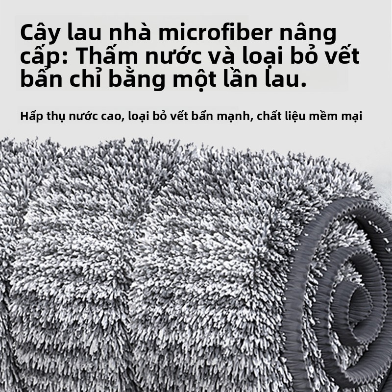 Chổi Lau Nhà Giặt Không Cần Tay Thần Kỳ - Khô Ướt 2 Trong 1 - Lau Sạch Hiệu Quả - Cho Người Lười