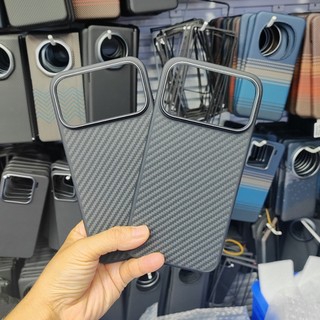 Từ Tính Nguyên Chất Aramid Sợi Carbon Ốp lưng iPhone 17 Pro Max 17 Air TPU Edge Sạc Không Dây Vỏ Chống Sốc Ốp Lưng