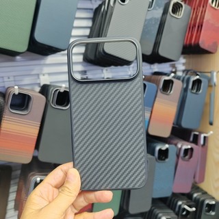 Từ Tính Nguyên Chất Aramid Sợi Carbon Ốp lưng iPhone 17 Pro Max 17 Air TPU Edge Sạc Không Dây Vỏ Chống Sốc Ốp Lưng