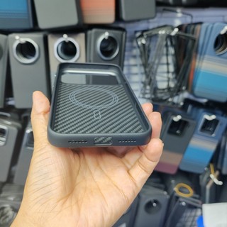 Từ Tính Nguyên Chất Aramid Sợi Carbon Ốp lưng iPhone 17 Pro Max 17 Air TPU Edge Sạc Không Dây Vỏ Chống Sốc Ốp Lưng