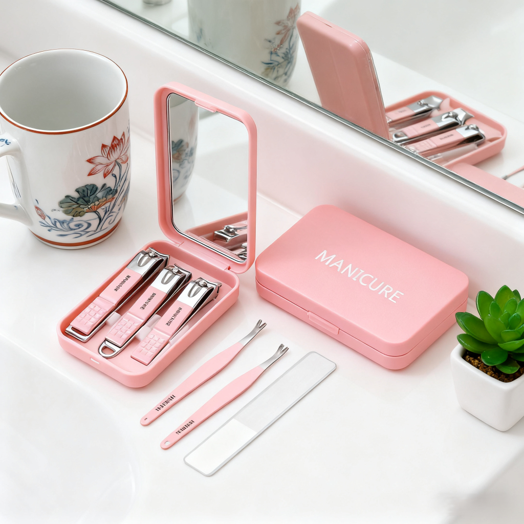 Bộ kéo móng cao cấp Bộ dụng cụ Đức - Kéo móng mỏ xiên chống bắn tán, dùng gia đình chải chân/đẹp móng