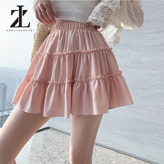 ZHELIHANGFEI Chân váy ngắn 3 tầng kẹp mí nữ - Short skirt đầm kiểu tenis thiết kế 2 lớp nhiều màu hàn quốc