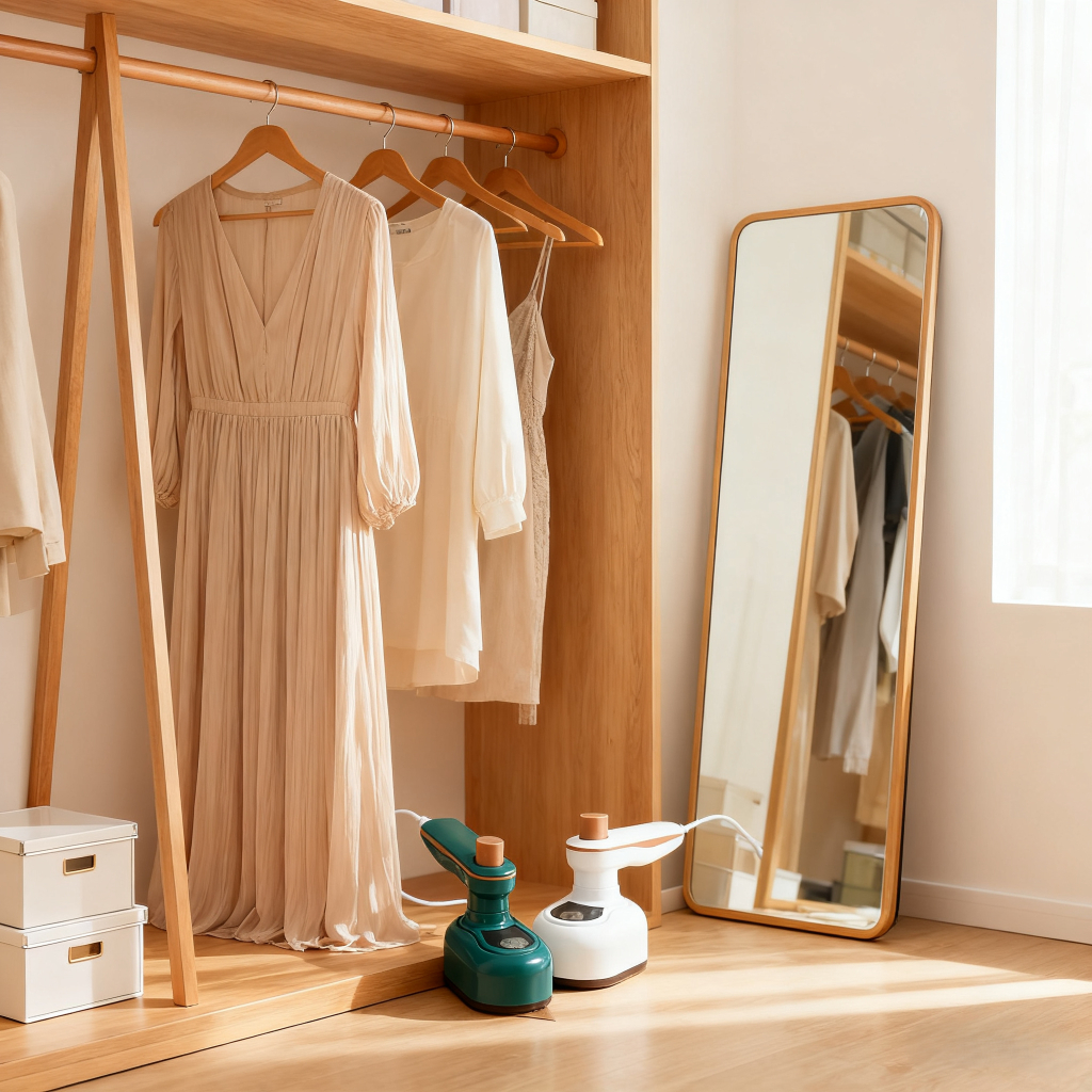 Bàn Ủi Hơi Nước Cầm Tay Mini - Máy Làm Phẳng Quần Áo - Du Lịch & Gia Đình - Xóa Nhăn Nhanh