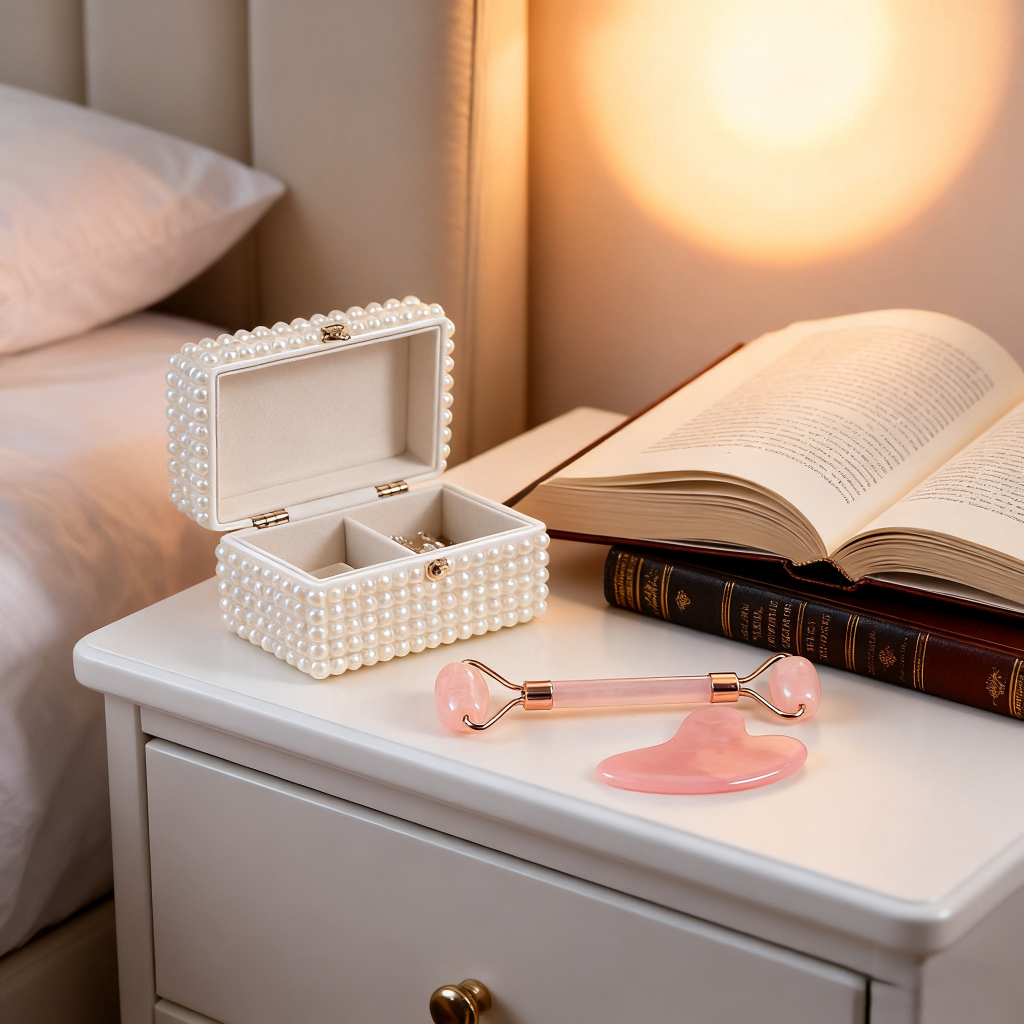 Con lăn massage pha lê hồng - Gậy massage đa năng 2 đầu - Cạo gió nâng cơ mặt thiết kế hình tim - Công cụ chăm sóc da hot trend