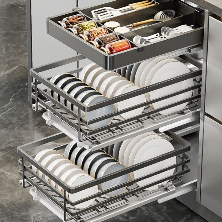 Giỏ Inox 304 Tủ Bếp Loại Ngăn Kéo Tủ Nhỏ Đĩa | Shopee Việt Nam