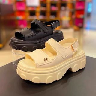 2025 Phong Cách Mới Melissa Giày Nữ Đế Dày Cao Gót Đi Biển Dép Thường Ngày