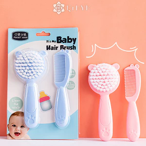 Qrhyk 2 Chiếc Lược Tóc Cho Bé Di Động Sơ Sinh Tập Đi Mềm Nylon Máy Mát Xa Tóc Lược Bộ Bé Kid Chăm Sóc Tóc Tiếp Liệu Mới
