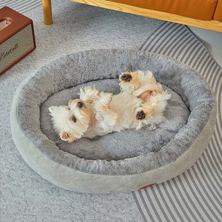 Giường Cho Chó, nệm cho chó,Giường Cho Chó Chỉnh Hình Lớn Có Gối Nâng Lên, Tổ Sofa Cho Mèo Tròn Sang Trọng Chống Trơn Trượt Cho Mèo Trong Nhà Chó Con