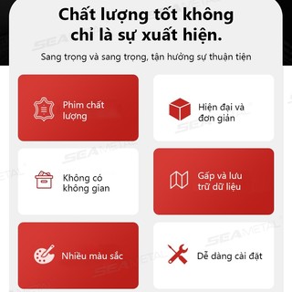 SEAMETAL Xe Ô Tô Có Thể Gập Lại Da Thùng Rác Nội Thất Lưu Trữ Người Tổ Chức Seatback Treo Nhiều Túi Cửa Ô Tô Hộp Bảo Quản Phụ Kiện