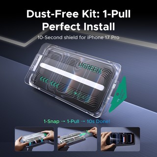 Kính cường lực bảo vệ màn hình Ugreen siêu trong suốt HD cho iPhone 17/17 Pro/17 Pro Max 2 CÁI