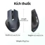 Chuột không dây acer cho máy tính xách tay Chuột máy tính 2.4GHz không dây với 6 nút 3 dpi có thể điều chỉnh Đầu thu USB-A 1600 dpi Tương thích với PC/Mac/Máy tính để bàn/Máy tính(Phù hợp với bàn tay cỡ trung và lớn)