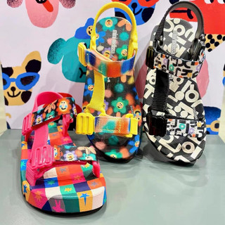 Melissa 2025 Phong Cách Mới Giày Sandal Trẻ Em Bé Trai Bé Gái Đế Mềm Mở Mũi Đi Biển