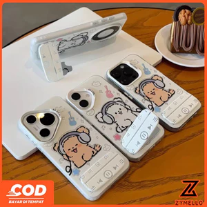 Thích hợp cho OPPO Reno 15F Reno 14F Reno 14 PRO Reno 13F Reno12 F Reno11 F Reno 10 Reno 8T Reno 8Z Reno 7Z Reno8 Phim hoạt hình dễ thương nghe nhạc gấu và chó con phon TPU chống sốc