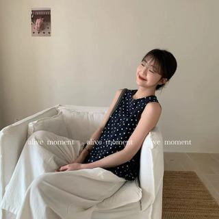 Áo sơ mi không tay voan dáng rộng phong cách Hàn Quốc dành cho nữ