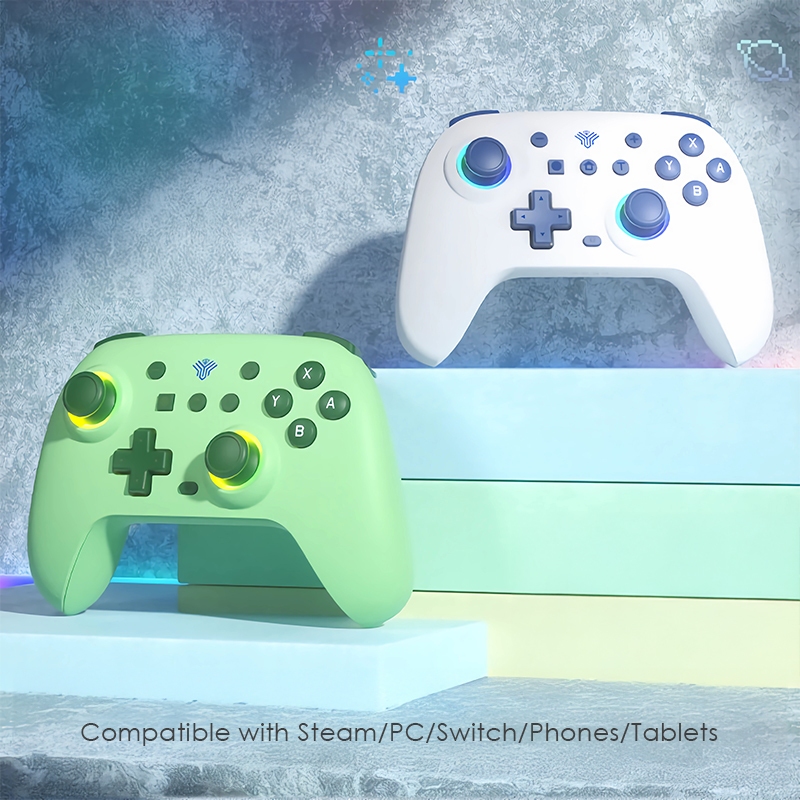 Bộ điều khiển trò chơi không dây Maoedge có cần điều khiển Hall Tay cầm chơi Game Bluetooth cho Nintendo Switch PC Android iOS Bộ điều khiển
