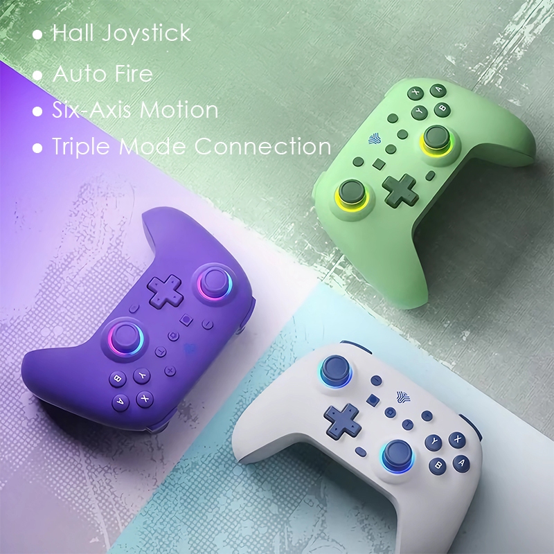 Bộ điều khiển trò chơi không dây Maoedge có cần điều khiển Hall Tay cầm chơi Game Bluetooth cho Nintendo Switch PC Android iOS Bộ điều khiển
