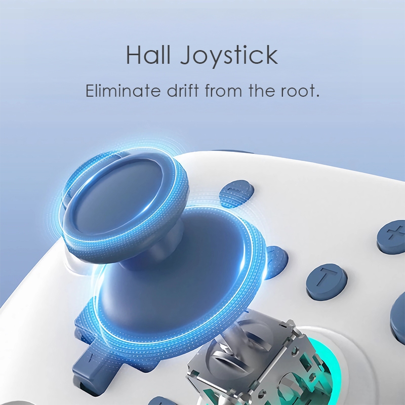 Bộ điều khiển trò chơi không dây Maoedge có cần điều khiển Hall Tay cầm chơi Game Bluetooth cho Nintendo Switch PC Android iOS Bộ điều khiển