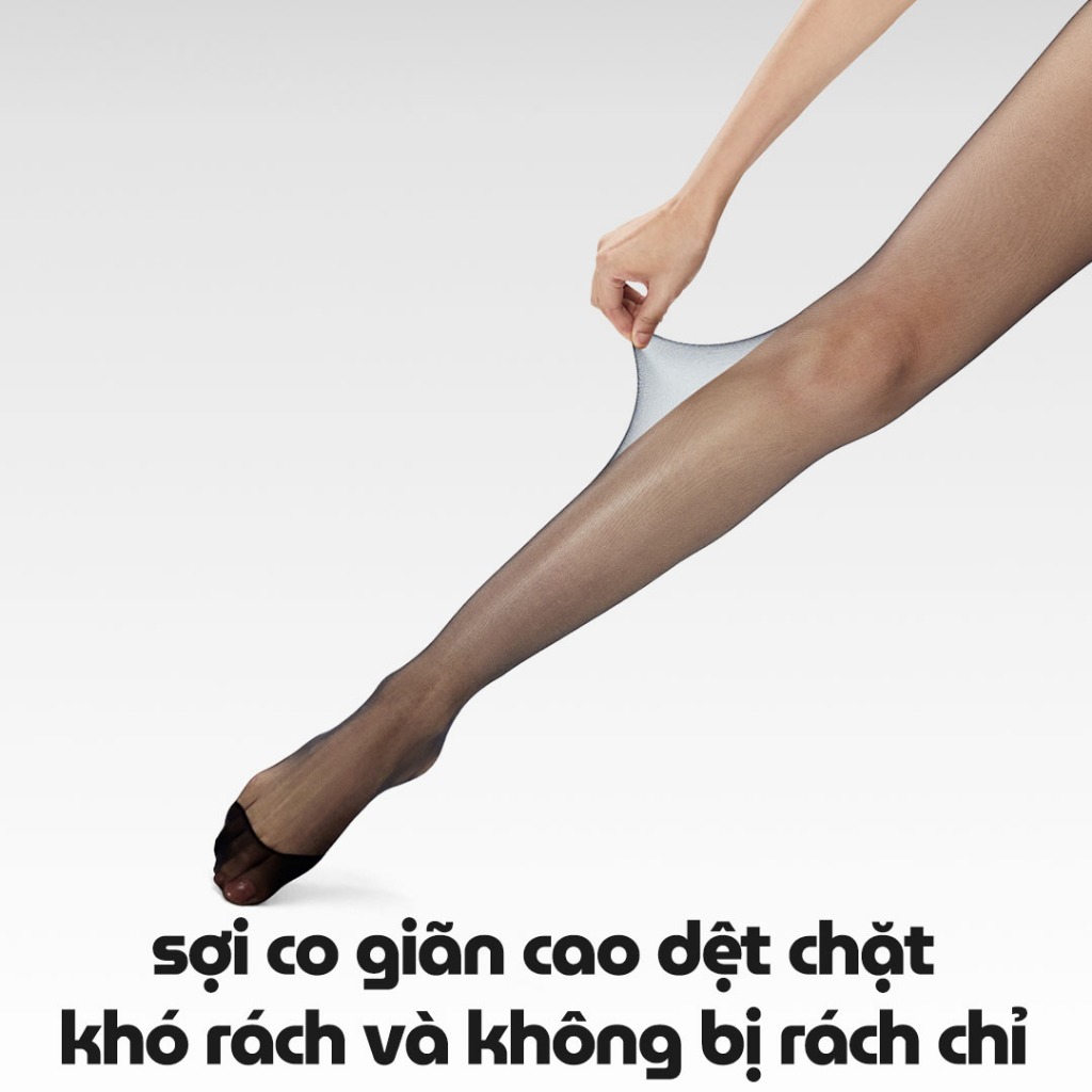 quần tất đen siêu mỏng chống xước che khuyết điểm tôn chân chống nắng sexy big size 0d 10d okeyokey