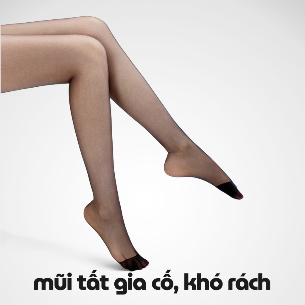 quần tất đen siêu mỏng chống xước che khuyết điểm tôn chân chống nắng sexy big size 0d 10d okeyokey