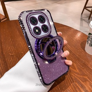 Ốp Lưng Cho Redmi Note 14 5G note 14 Pro 5G note 14 Pro Plus 5G Mạ Điện Chống Sốc Với Kim Cương Sang Trọng Thiết Kế Thẩm Mỹ Vỏ Mềm Có Hiệu Ứng Gương