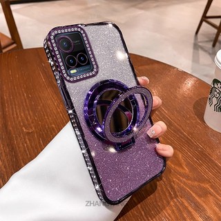 Ốp Lưng Cho VIVO Y21 Y21s Y21a Y21t Y33s Vỏ Điện Thoại Chống Sốc Mạ Điện 4G Với Kim Cương Sang Trọng Thiết Kế Thẩm Mỹ Vỏ Mềm Có Hiệu Ứng Gương
