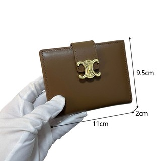 Thời Trang Mới Chính Hãng Ví Da Nữ Gấp Thẻ Ngắn Lớp Đầu Tiên Bò Quà Tặng Nữ