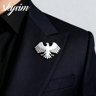 SKYRIM Golden Syria Eagle of Saladin Trâm 30MM Phù hợp với phụ kiện dành cho nam Quà tặng [Còn hàng ngay]