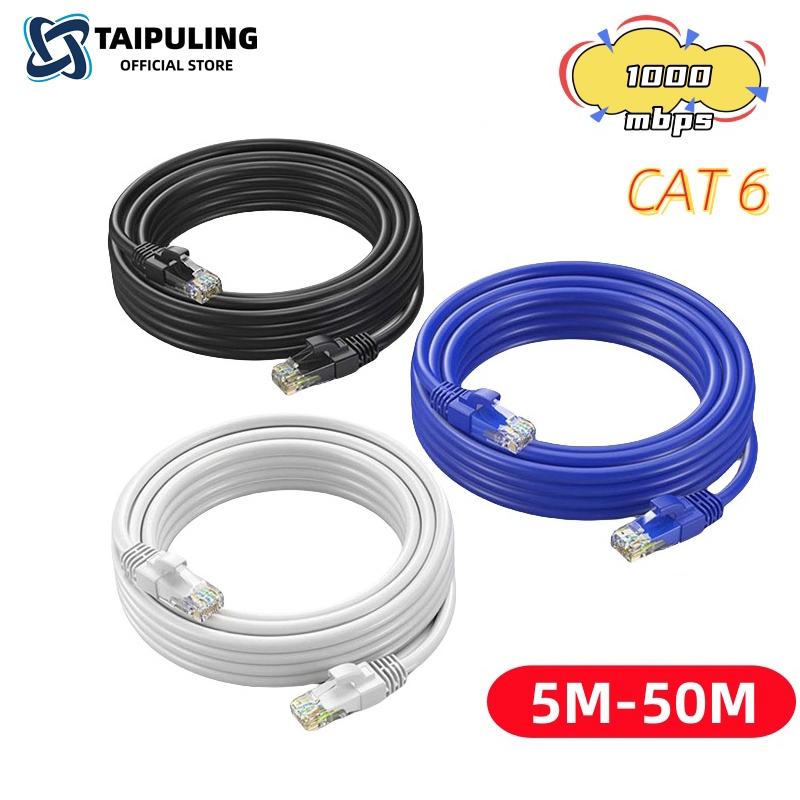 TAIPULING Dây mạng Cat6 Ethernet bấm sẵn 2 đầu 5/10/15/20/30/50m tốc độ ...