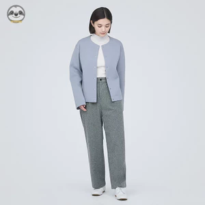 Style Nhật Bản - Quần dài nữ với nếp gấp và nút, thiết kế vừa vặn và thoải mái