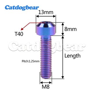 Bulong Titan M8x10 / 15 / 20 / 25 / 30 / 35 / 40 / 45 / 50mm Torx T40 Chuyên Dụng Cho Xe Mô Tô / Xe Hơi