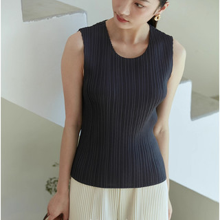 Miyake Áo Thun Nhỏ Top Cao Cấp Xếp Ly - Thoải Mại & Thời Thượng