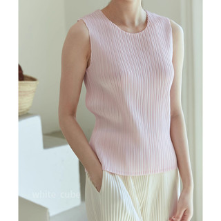 Miyake Áo Thun Nhỏ Top Cao Cấp Xếp Ly - Thoải Mại & Thời Thượng