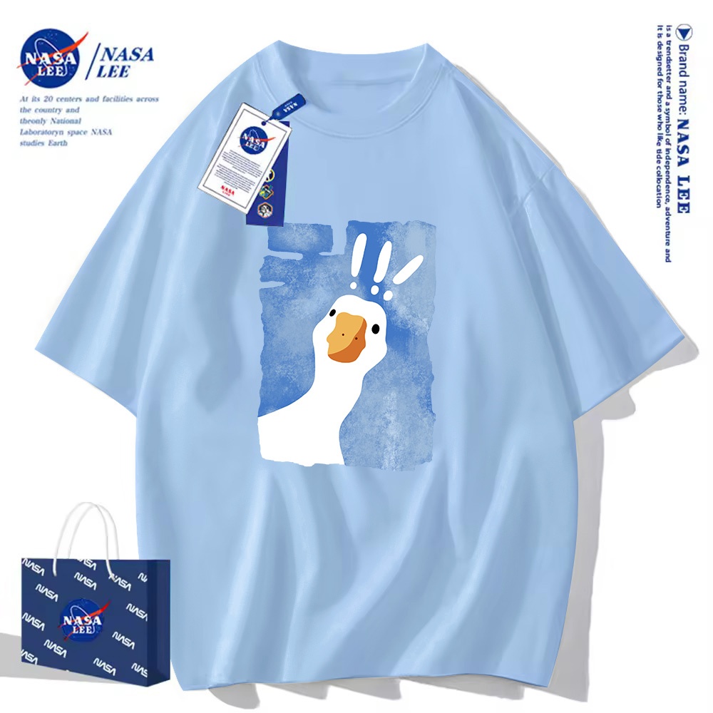[GIAO TRONG NGÀY]Nasa Áo Thun Tay Ngắn Dáng Rộng Thời Trang Mùa Hè 2024 Cho Cặp Đôi Tay áo ngắn áo thun nam