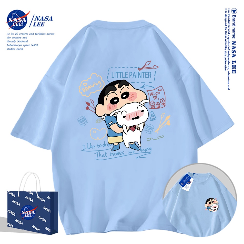 Nasa Khớp Ngắn Tay Nam Nữ Xu Hướng Thời Trang Mùa Hè 2024 Phong Cách Mới Rời Cặp Đôi Nửa Tay t