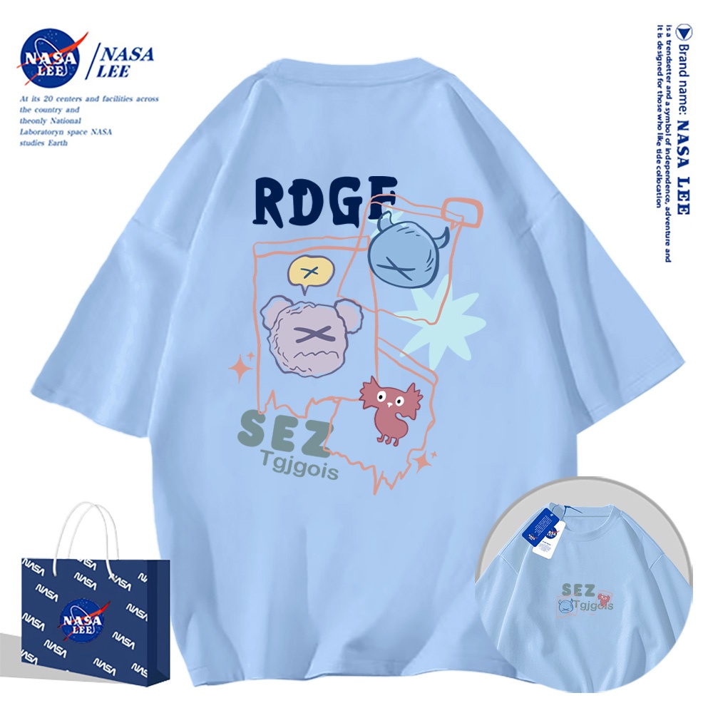 Nasa Khớp Ngắn Tay Nam Nữ Xu Hướng Thời Trang Mùa Hè 2024 Phong Cách Mới Rời Cặp Đôi Nửa Tay
