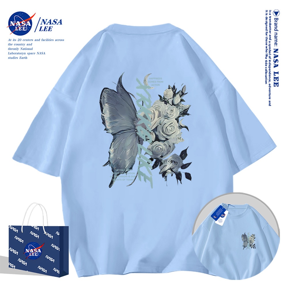 Nasa Khớp Ngắn Tay Nam Nữ Xu Hướng Thời Trang Mùa Hè 2024 Phong Cách Mới Rời Cặp Đôi Nửa Tay